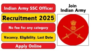 Indian Army SSC Officer Recruitment 2025