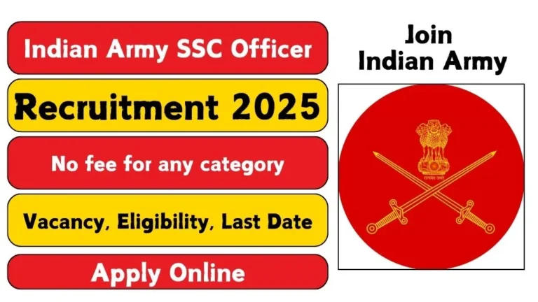 Indian Army SSC Officer Recruitment 2025