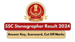 SSC Stenographer Result 2024